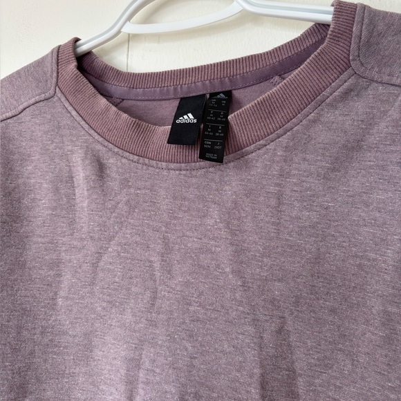 🎉4/30$🎉 Adidas Mauve Sweatshirt with Plaid Pocket – Size Medium - Picture 2 of 5